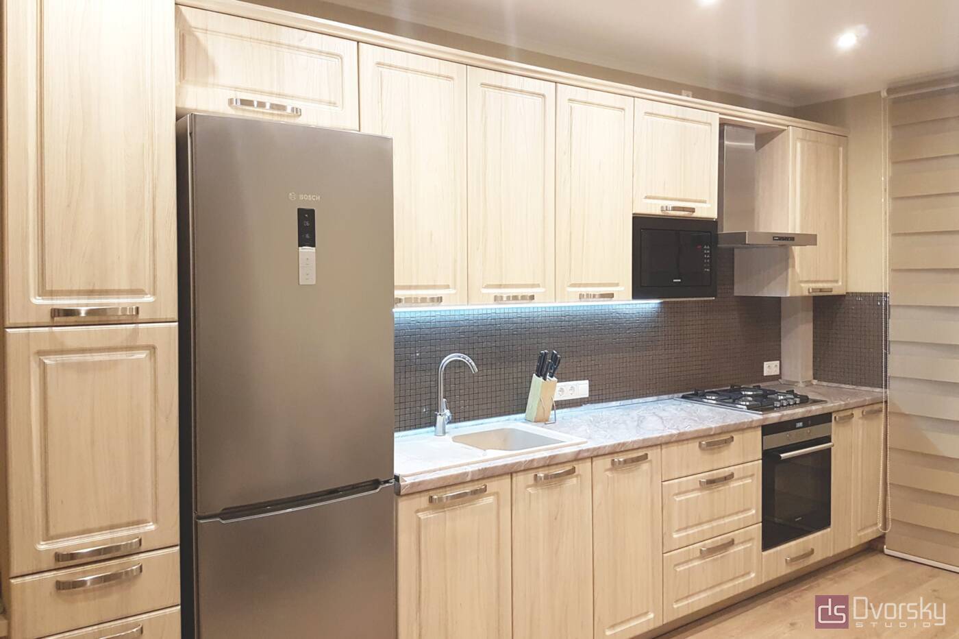 Прямые кухни Кухня Карго белая - Фото № 1