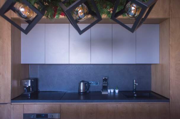 Кухня Arpa синий цвет