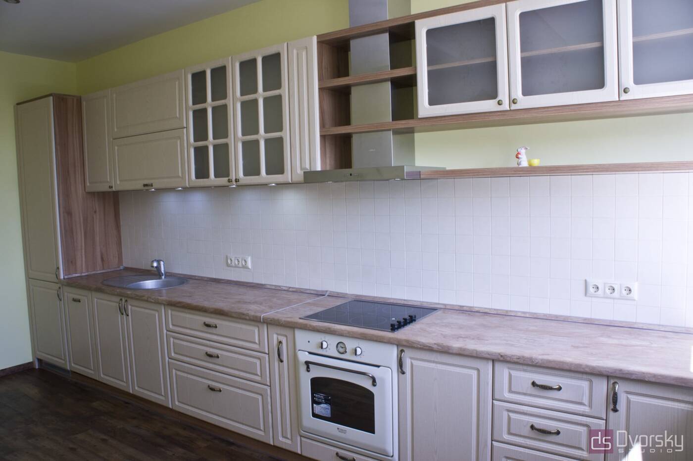 Прямые кухни Кухня в стиле Прованс - Фото № 1